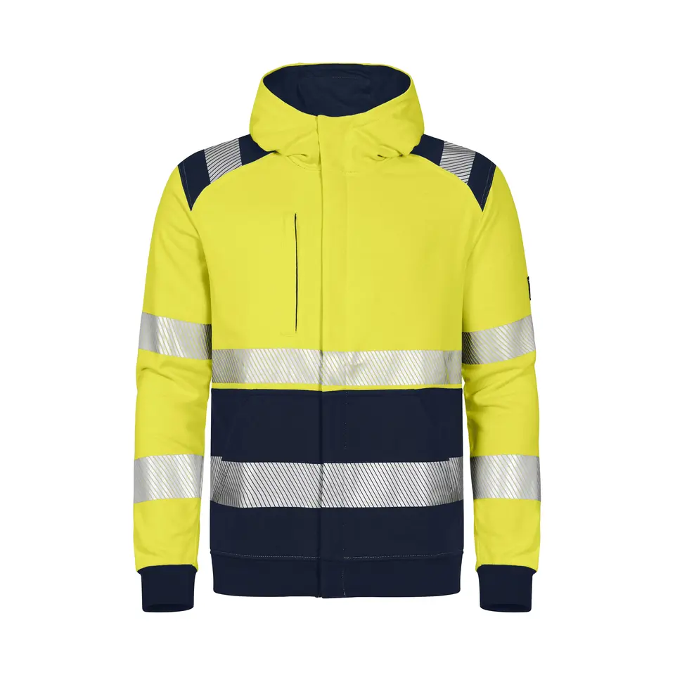 FR HI-VIS Sweatjacke 1/1 Arm - PFAS + Metallfrei