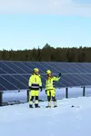 Vinterjakke med hette