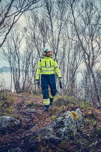 FR HI-VIS Winteroverall mit Kapuze - metallfrei