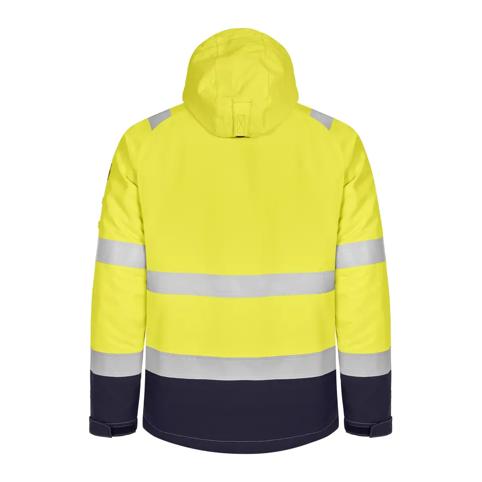 FR HI-VIS Winterjacke mit  Kapuze - Metallfrei