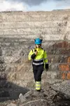 Flamskyddad damjacka