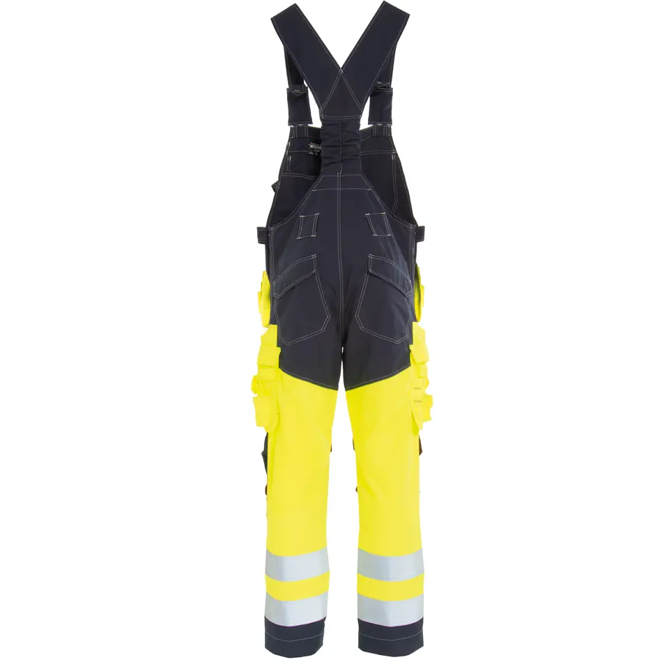 FR HI-VIS Latzhose, doppellagig - metallfrei