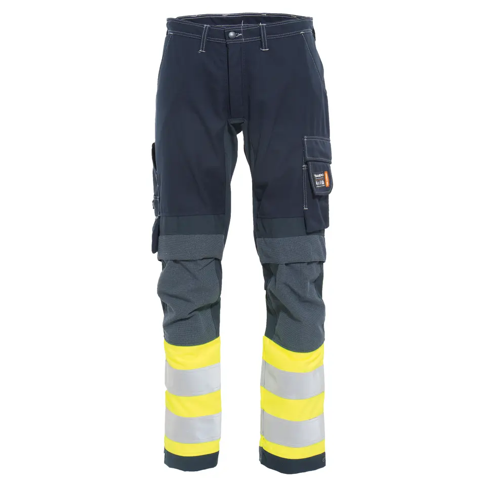 FR HI-VIS Bundhose, Stretch - metallfrei