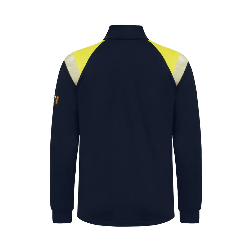 Flamskyddad half-zip T-shirt l.ä.